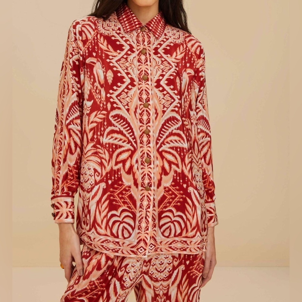Farm Rio - Tropical Tapestry Pajama Shirt